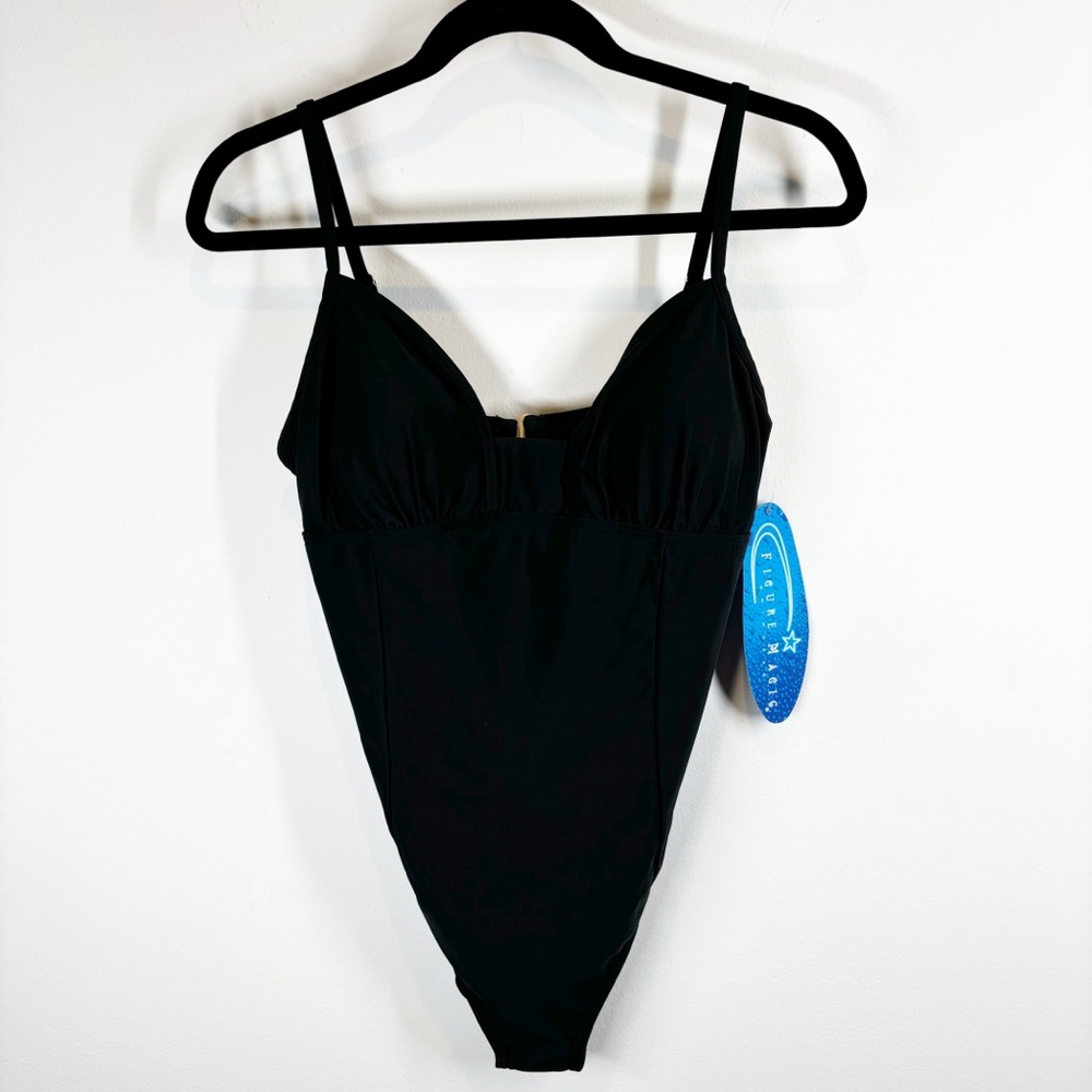 NWT Figure Magic Vintage One Piece Swim Suit